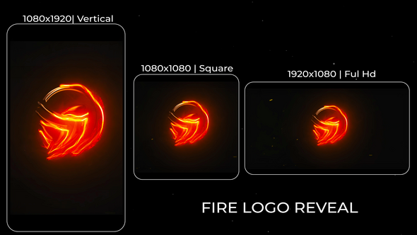 Fire Logo Reveal Logo Stings template preview