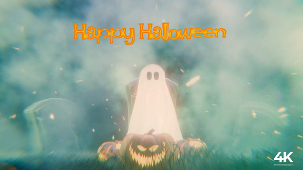 Halloween Greeting Video Displays template preview