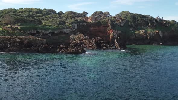 Aerial View Of The Ancient City Of Tipaza, Algeria alt