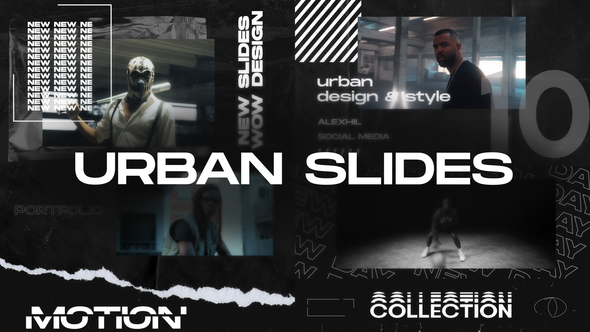 Urban Slides Elements template preview