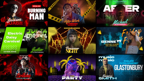 Freeze Frame Elements template preview