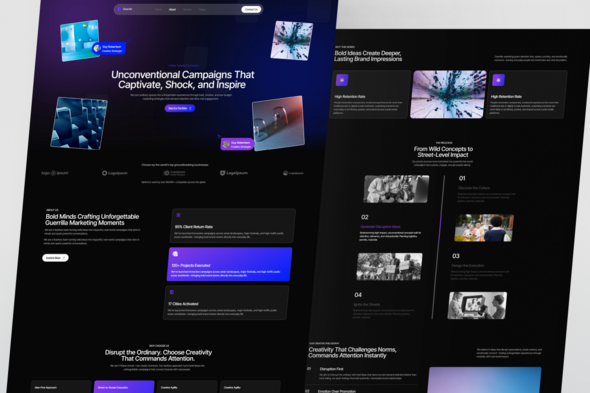 Guerrilo - Guerrilla Marketing & Brand Activation Elementor Template Kit