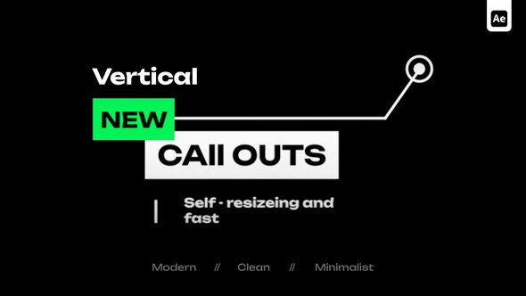 Vertical Call Outs Elements template preview