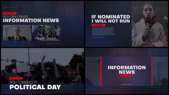 Information News broadcast-packages template preview