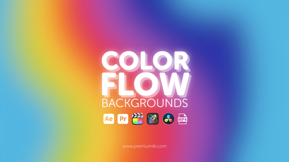 Color Flow Backgrounds Elements template preview