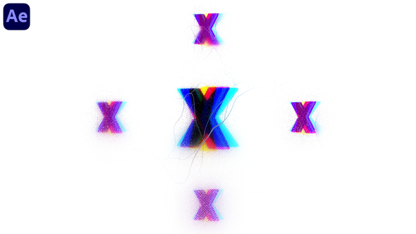 Glitch Logo Reveal Logo Stings template preview