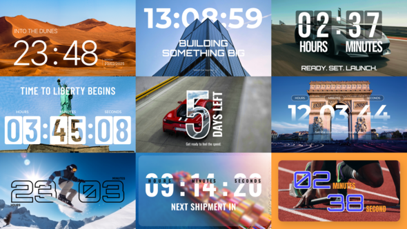 Light Campaign Countdown Elements template preview