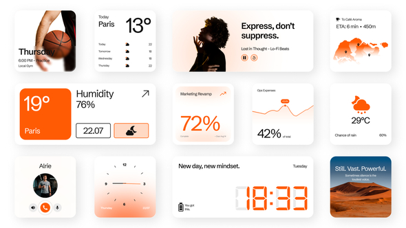 Dynamic Light Widget Elements template preview