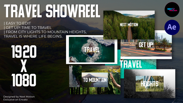 Travel Showreel Openers template preview