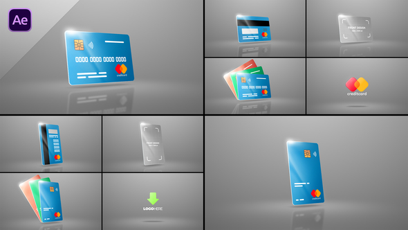 Credit Card Mockup Product Promo template preview