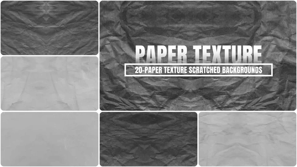 Paper Texture Scratched Backgrounds & Overlays – Vintage Grunge Pack Elements template preview