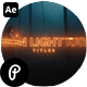 Neon Light Rays Titles - VideoHive Item for Sale