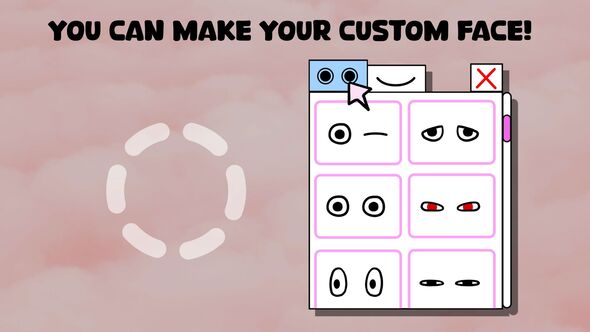 Cartoon Animated Face Pack 05 Elements template preview