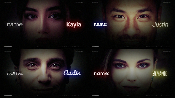 Face Intro - Portrait Intro Elements template preview