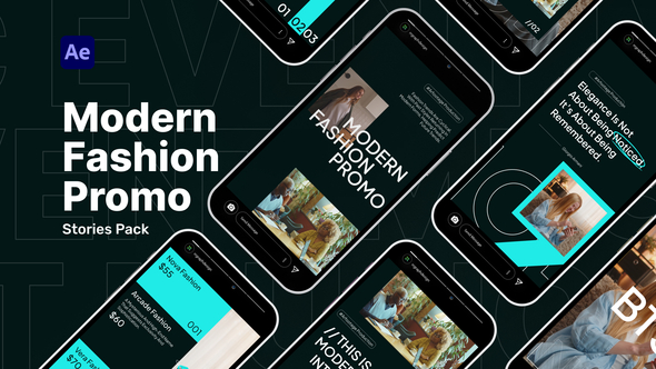 Modern Promo - Stories Video Displays template preview