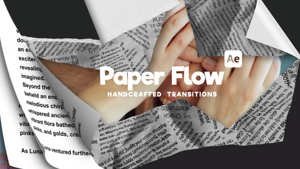 PaperFlow Transitions | 10-in-1 Paper Transition Bundle Elements template preview