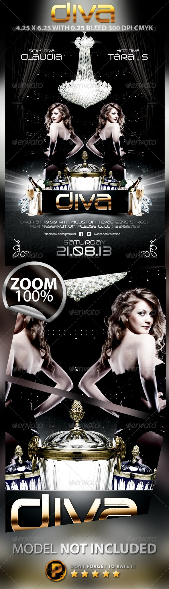 Diva Flyer Template - Concerts Events