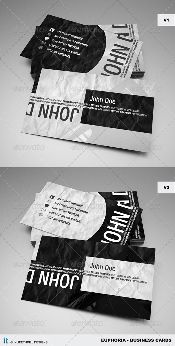 Euphoria - Business cards - Creative Business Cards