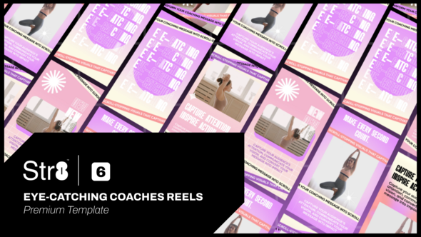 Eye-Catching Coaches Reels Elements template preview