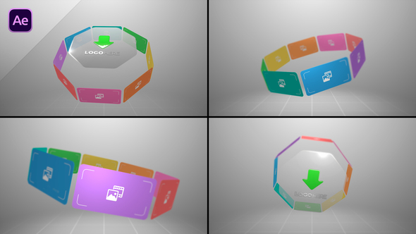 Horizontal Carousel Slideshow Openers template preview