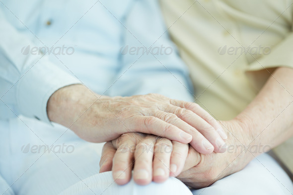 Hands of seniors - Stock Photo - Images
