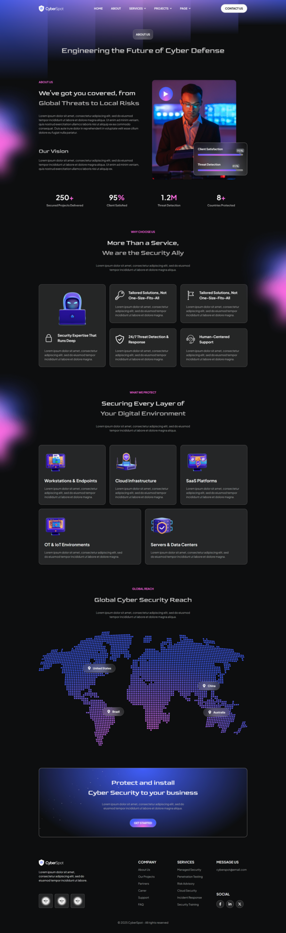 CyberSpot - Cyber Security Services Elementor Template Kit
