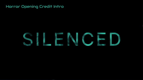 Horror Opening Credit Intro Openers template preview