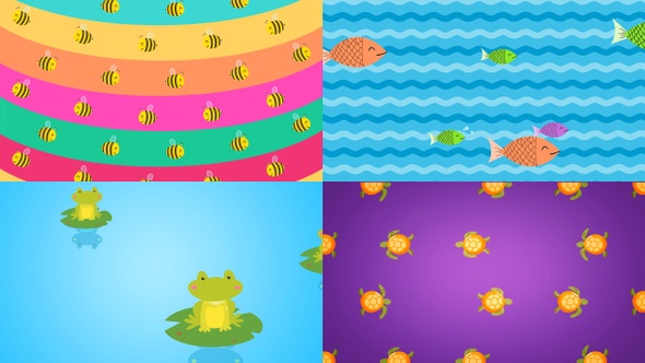 Cute Animal Pattern Backgrounds
