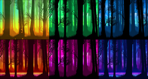 Parallax landscape Background Loop