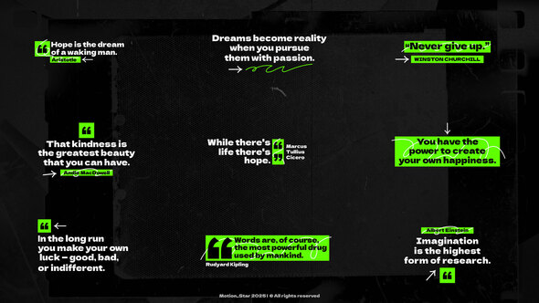 Quotes Titles | AE Titles template preview