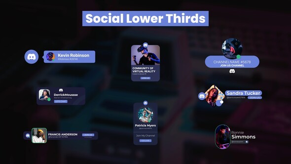 Discord Lower Thirds Elements template preview