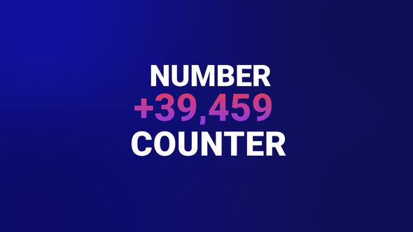 Number Counter Titles template preview