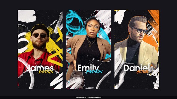 Crumple Illustration Stories broadcast-packages template preview