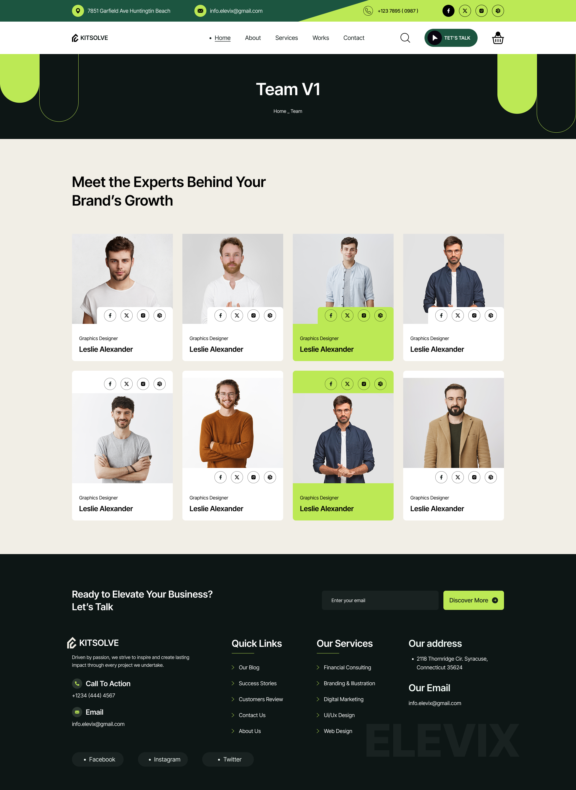 Kitsolve - Business Solution Figma Template by kitdokan | ThemeForest
