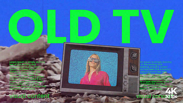 Old TV Visual Ruins Video Displays template preview