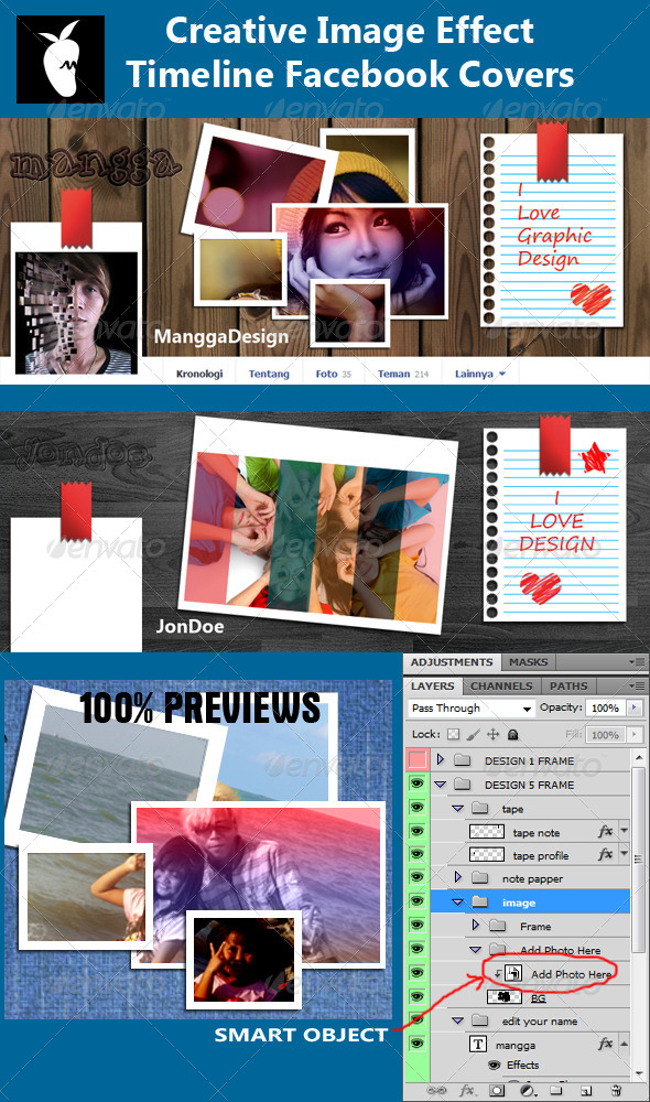 Creative Image Effect Timeline Facebook Covers - Facebook Timeline Covers Social Media