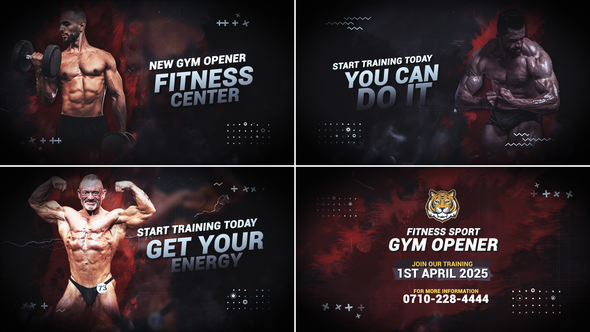 Fitness Sport Gym Promo // Fitness Sports Opener Openers template preview