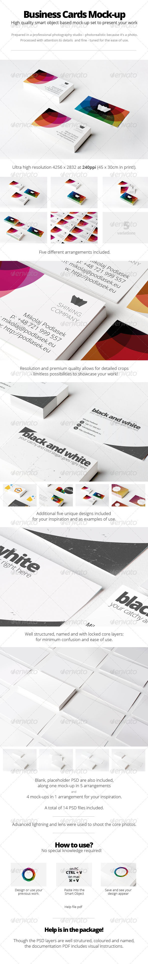 Branding / Business Cards Mock-Up - Business Cards Print