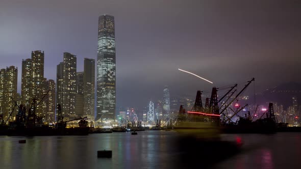 Time Lapse of The Amazing Skyline of Hong Kong at Night alt