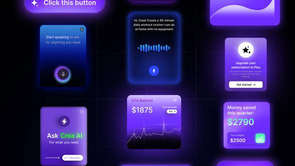 Crea – SaaS Widgets Titles template preview
