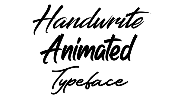 Animated Typeface Titles template preview