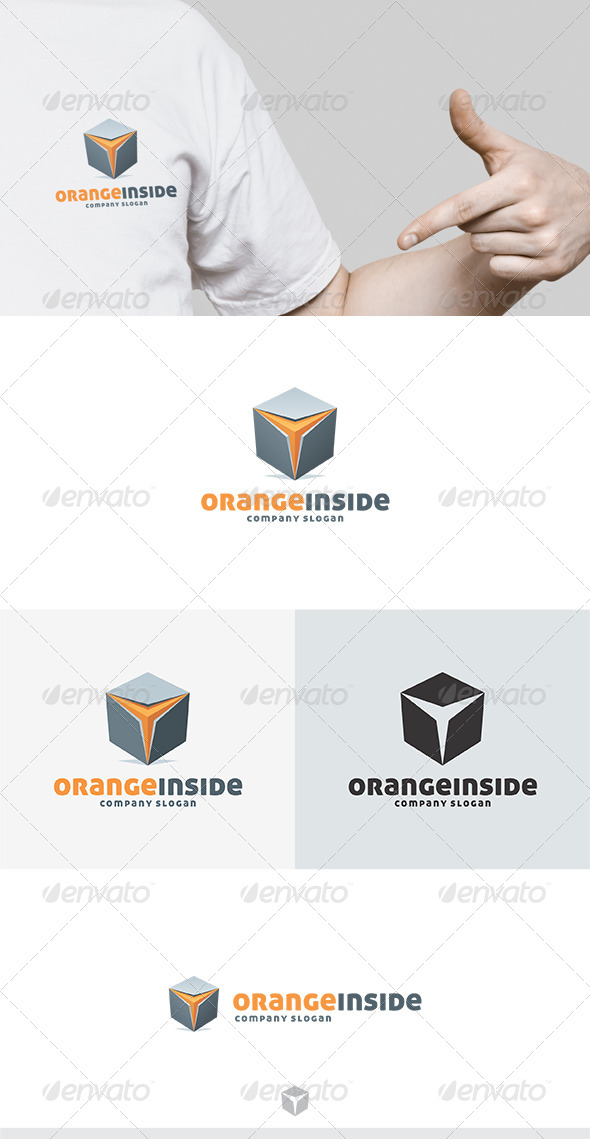 Orange Inside Logo - Abstract Logo Templates