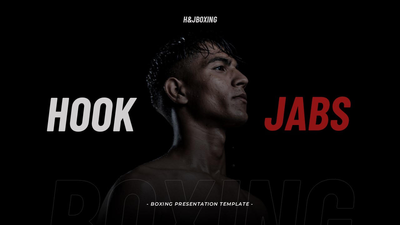 Hook&Jabs - Boxing PowerPoint Presentation Template, Presentation Templates