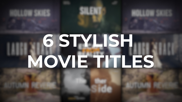Stylish Movie Titles Titles template preview