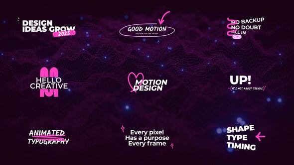 Minimal Titles | AE Titles template preview