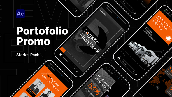 Logistic Stories Pack Video Displays template preview