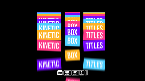 Kinetic Box Titles Titles template preview