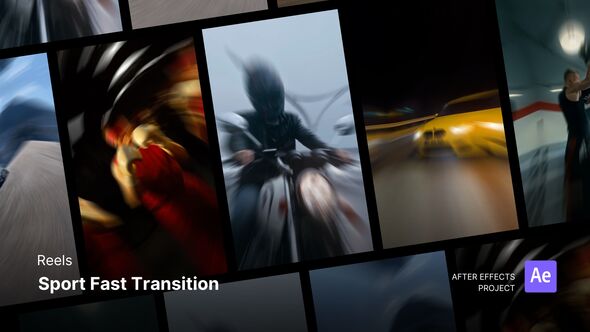Reels - Sport Fast Transition After Effects Project Files Product Promo template preview