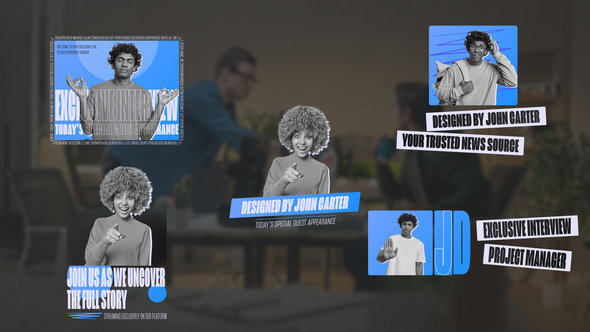 Embedded Media Lower Thirds Titles template preview