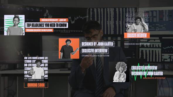 Media Frame Lower Thirds Titles template preview